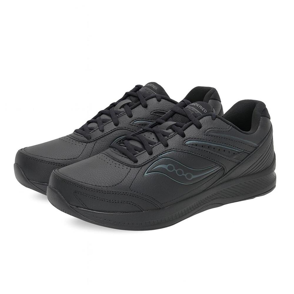 Saucony Grid Omni Walker Men’s Walking Shoes – Black Size 13 USA Sneakers
